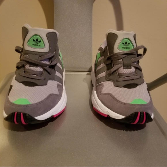 Adidas Originals Yung-96 Grey/Mint Size 6 - Picture 3 of 6